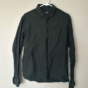 Zara Forest Green Long Sleeve Button Down